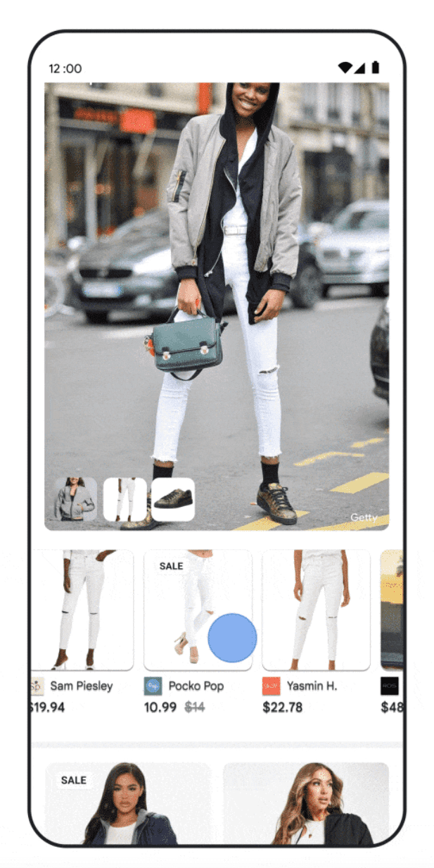 Shop the look on Google search