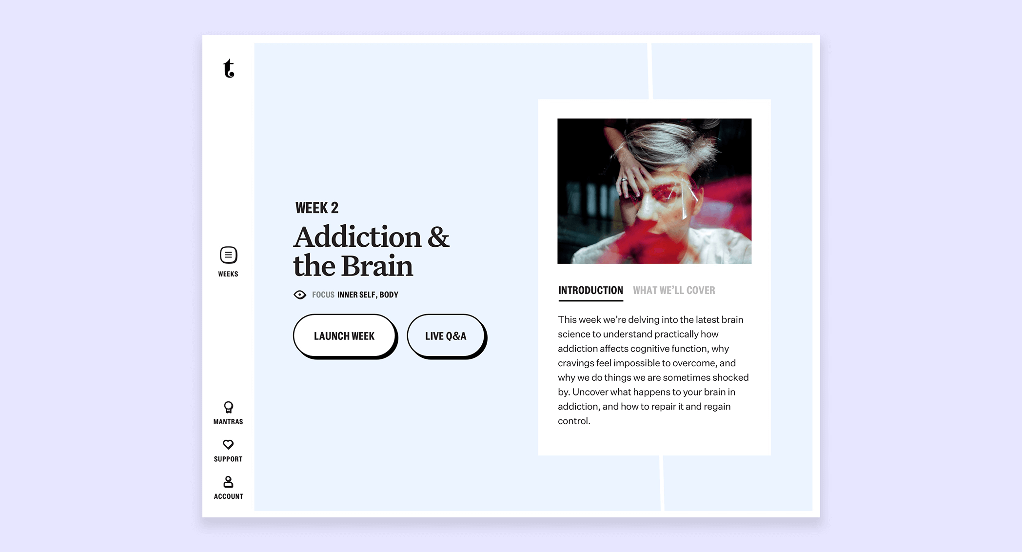 Tempest's week two training module which focuses on addition and the brain.