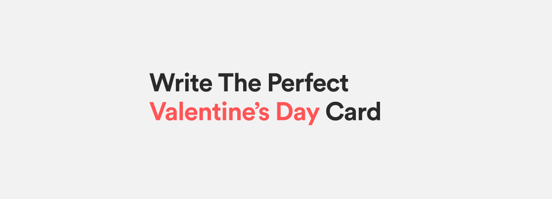 Express your love to that special someone