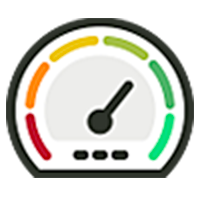 Increasing speedometer icon