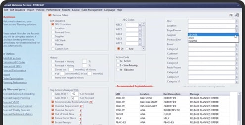 Inventory Desktop Screen