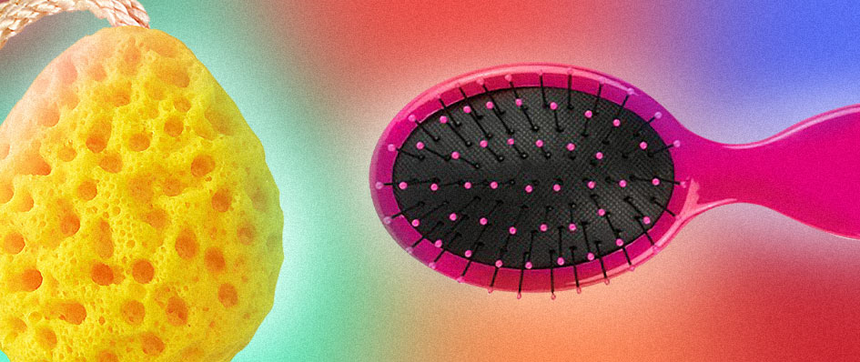 Sponge and haircomb