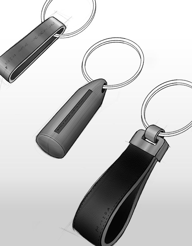 Mazda keychain renders