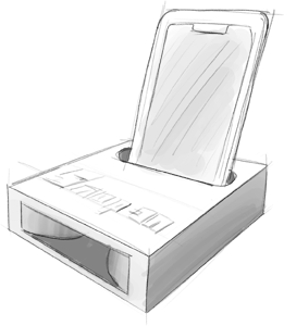 Phone stand sketch