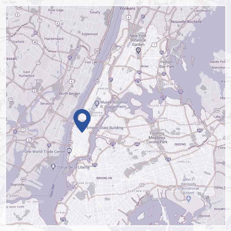 Maps of office location in NYC