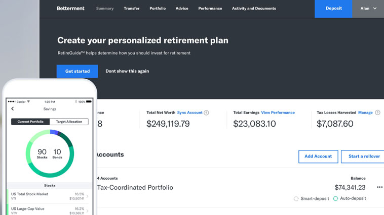 Betterment Money Saving App