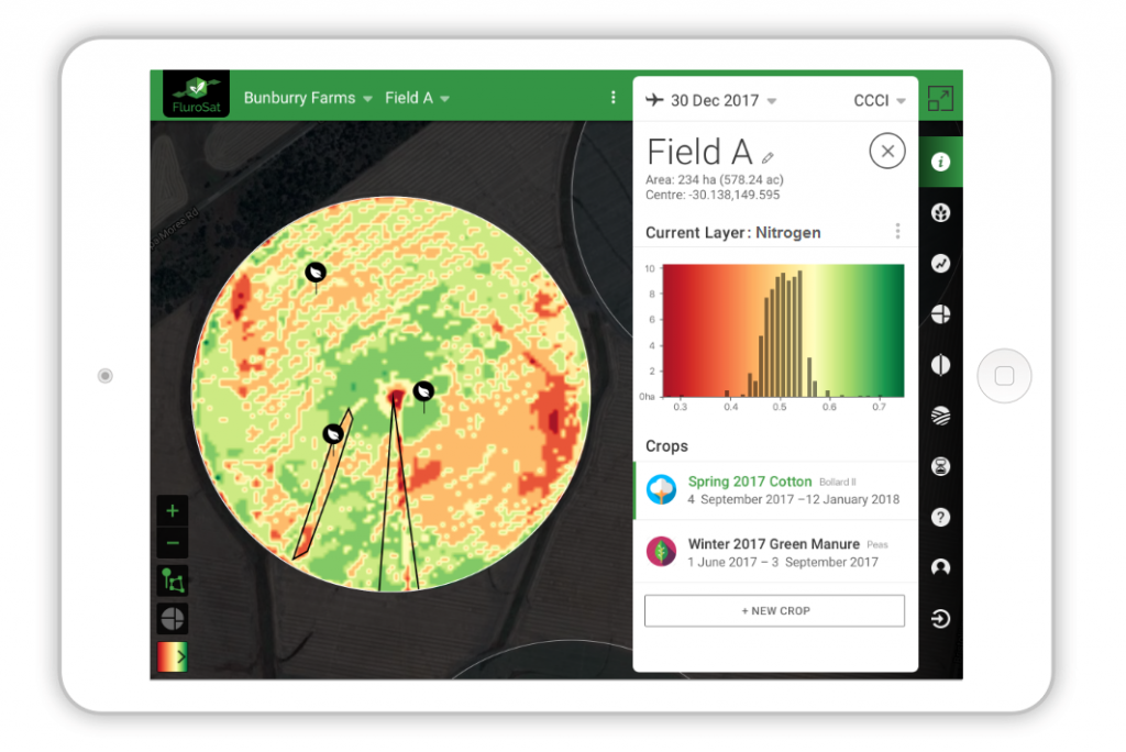FluroSense - crop health monitoring and analytics platform