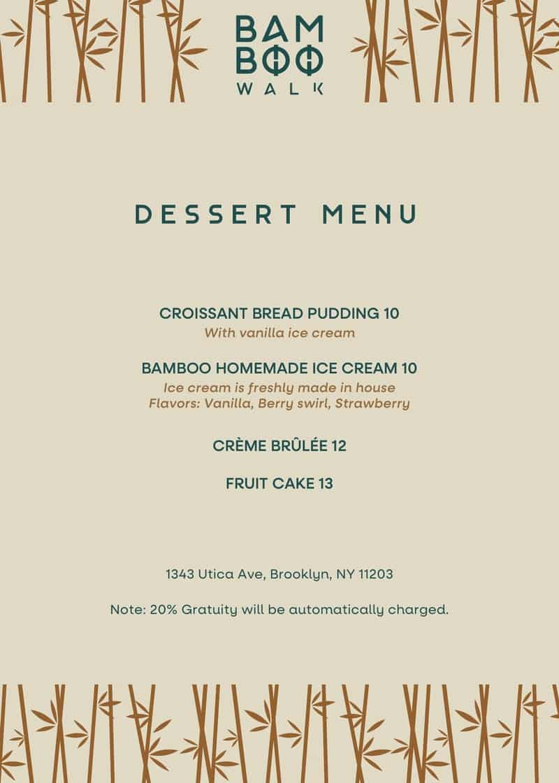 BAMBOO WALK Traditional Caribbean cuisine infused with unexpected