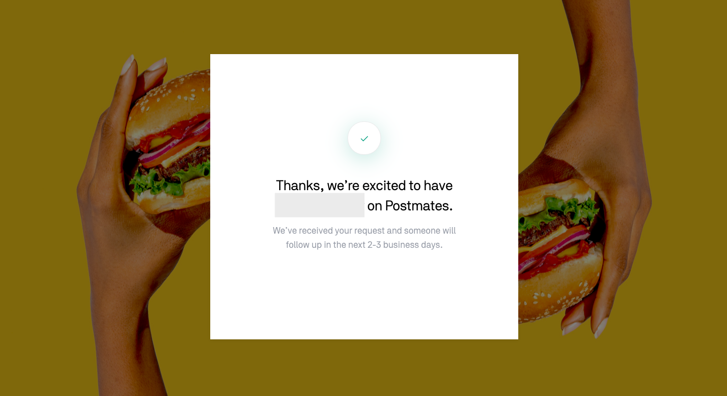 How to register your business on Postmates Synup