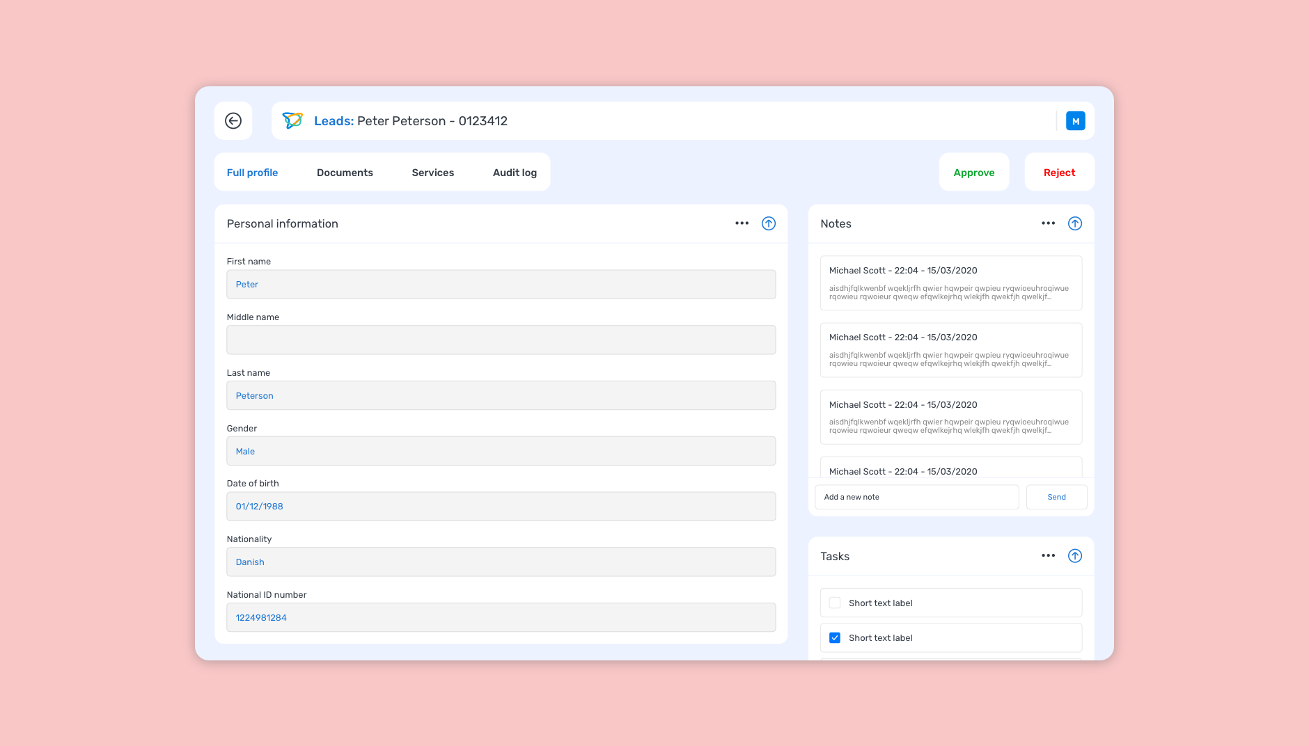 HelloFlow platform - Client Portal, CRM system overview