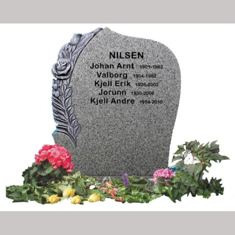 Nr 341. Grå granitt, helpolert