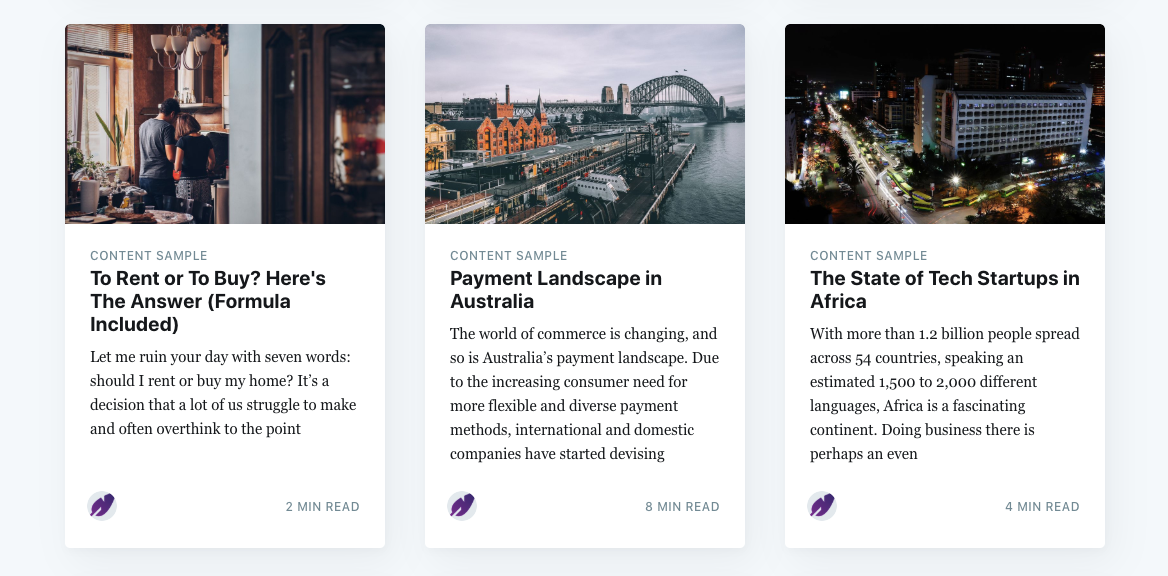 ContentFly content writing service samples