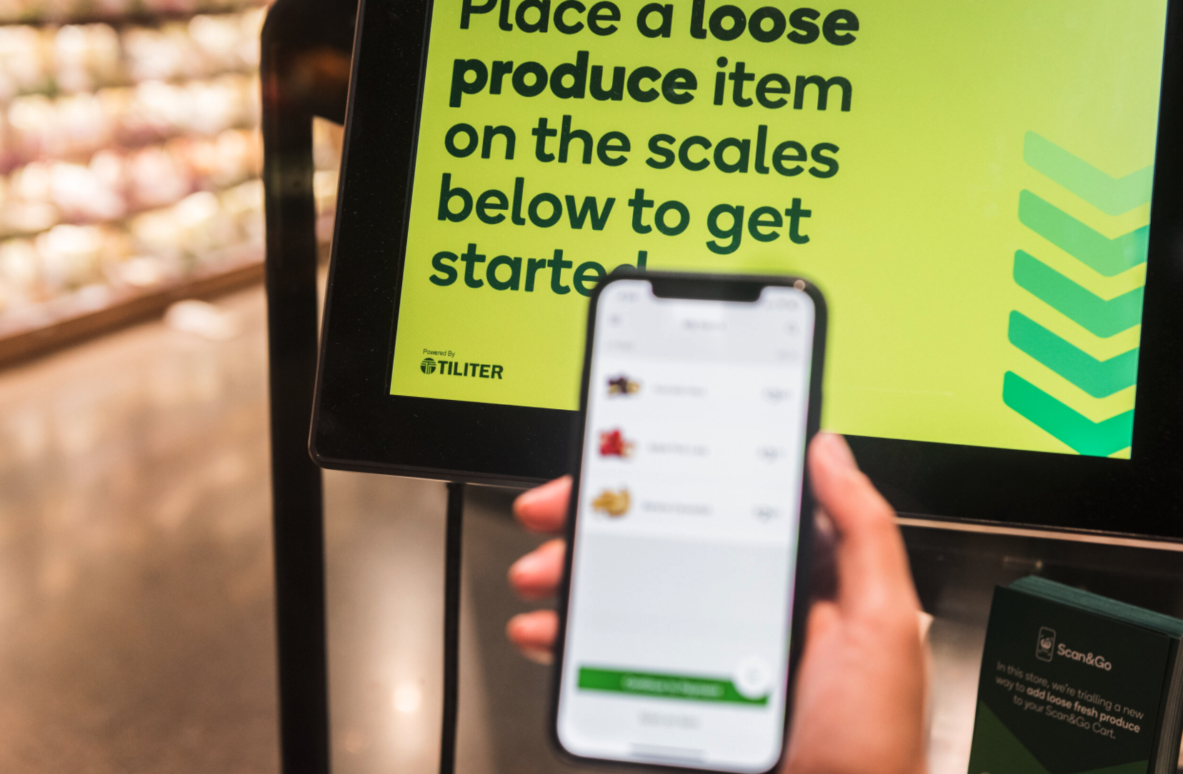 Tiliter Scan&Go Scales integrate seamlessly with scan and go app providers