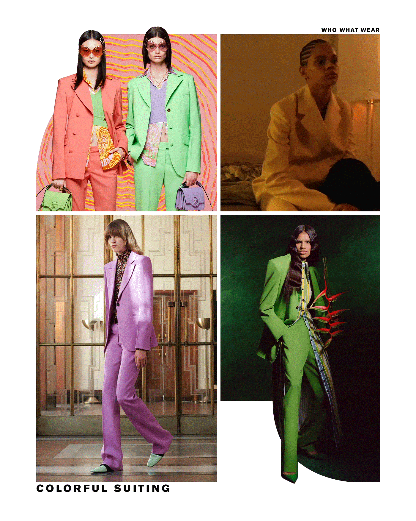 Resort fashion trends 2022: colorful suiting