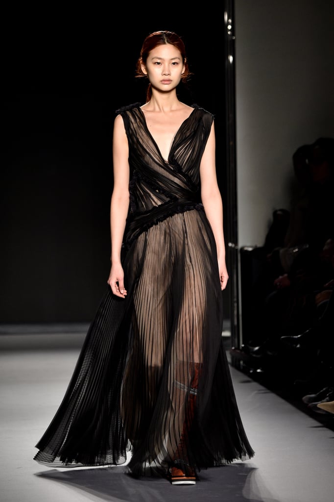 HoYeon Jung at the Lanvin Show During Paris Fashion Week in 2019