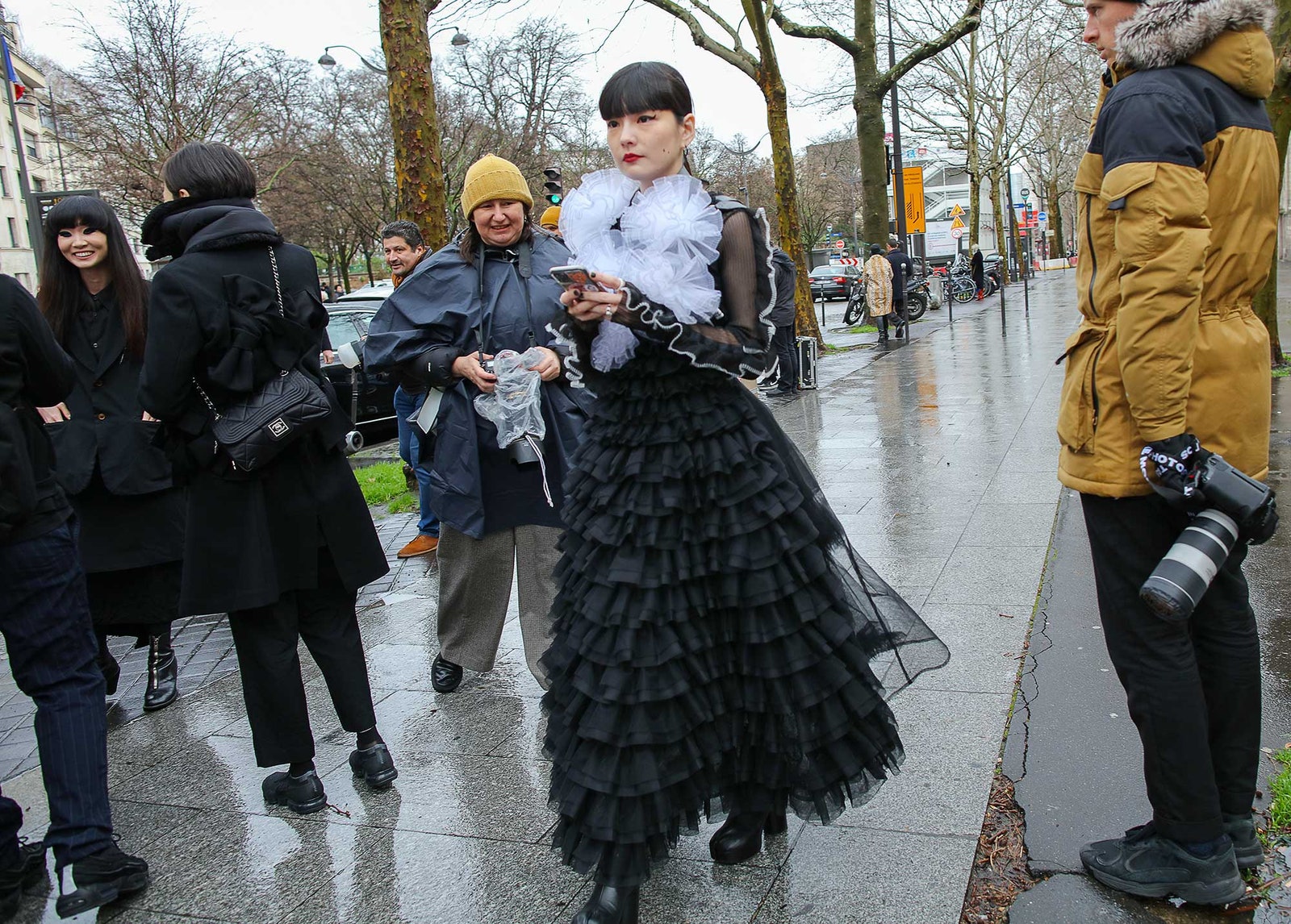 Image may contain Clothing Apparel Human Person Fashion Evening Dress Gown Robe Coat Shoe Footwear and Female
