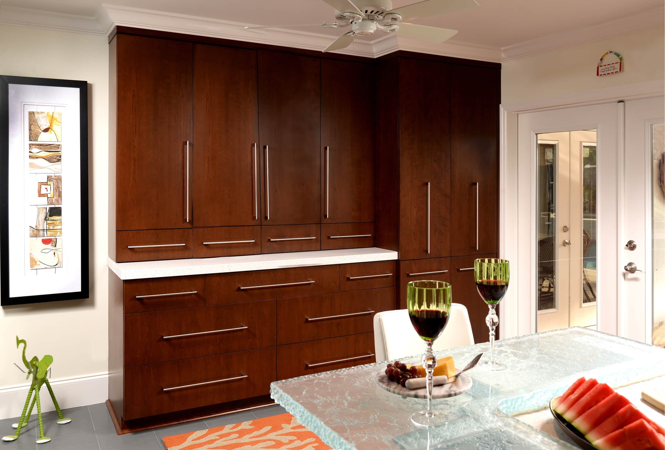 Contemporary Entertainment Kitchen - - Patricia Davis Brown Designs