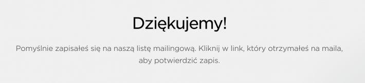 Zapis na listę mailingową