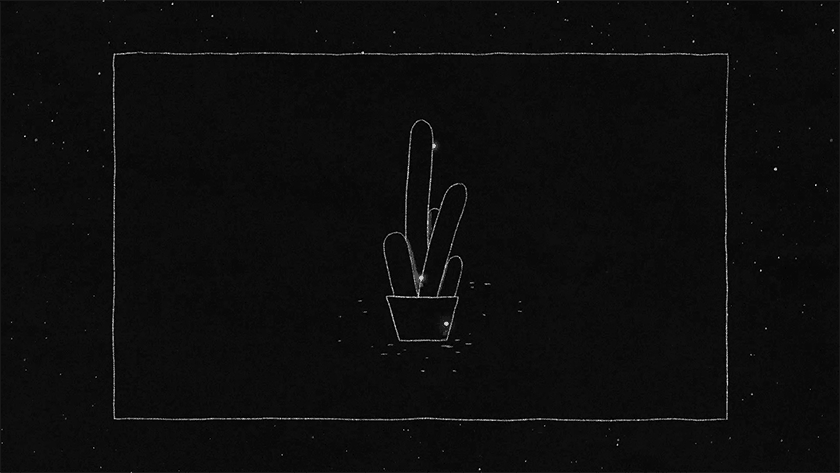 Screenshot of Alessandro's reel showing a minimal city scape.