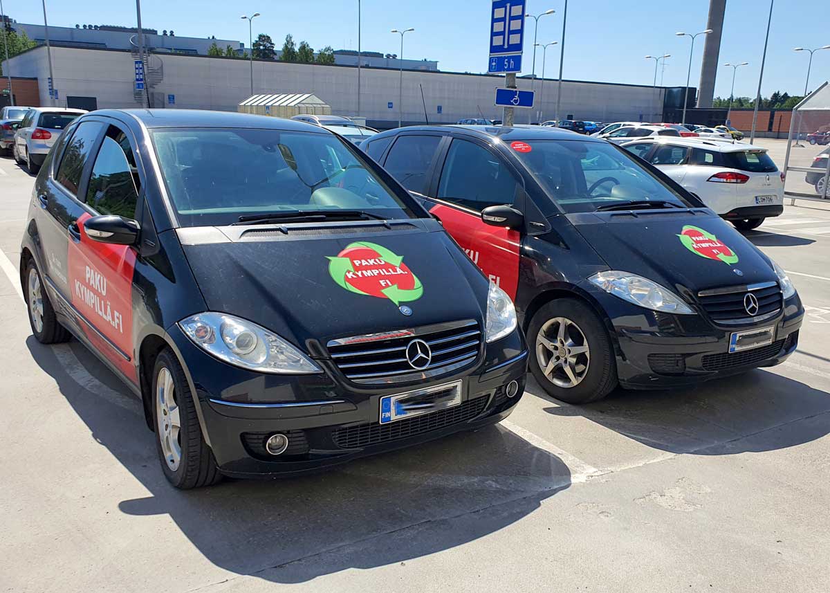Pakukympillä henkilöautovuokraus Mercedes-Benz