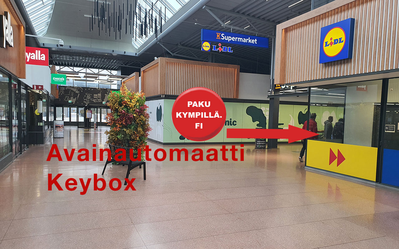 Tripla avainautomaatti pakukympillä