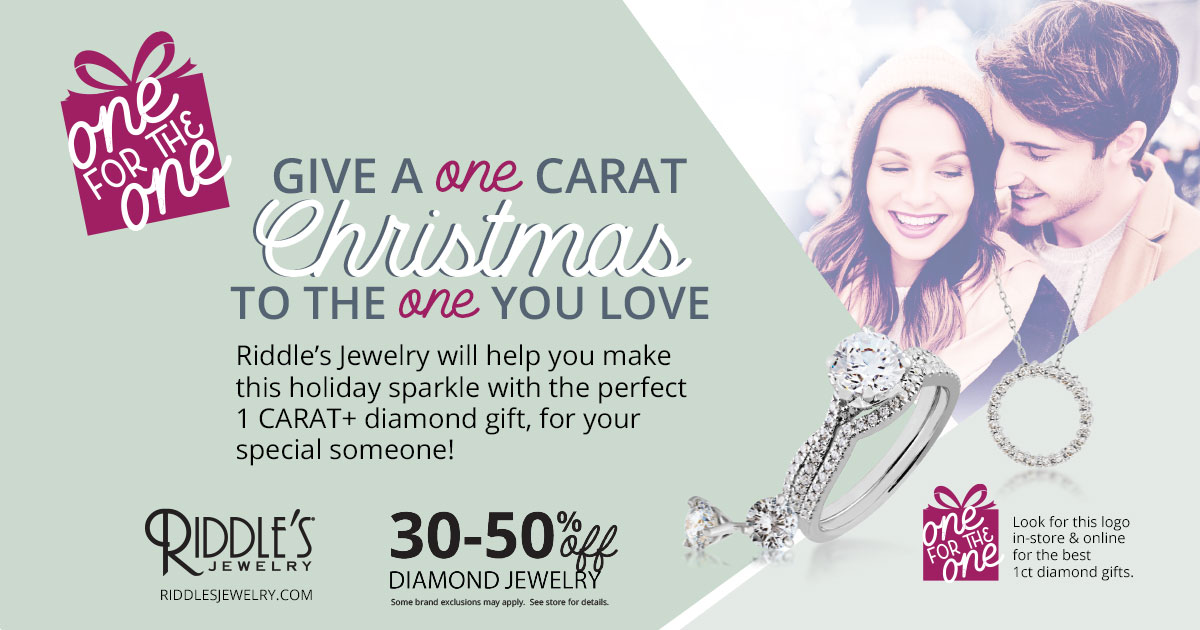 Riddle's holiday sale poster