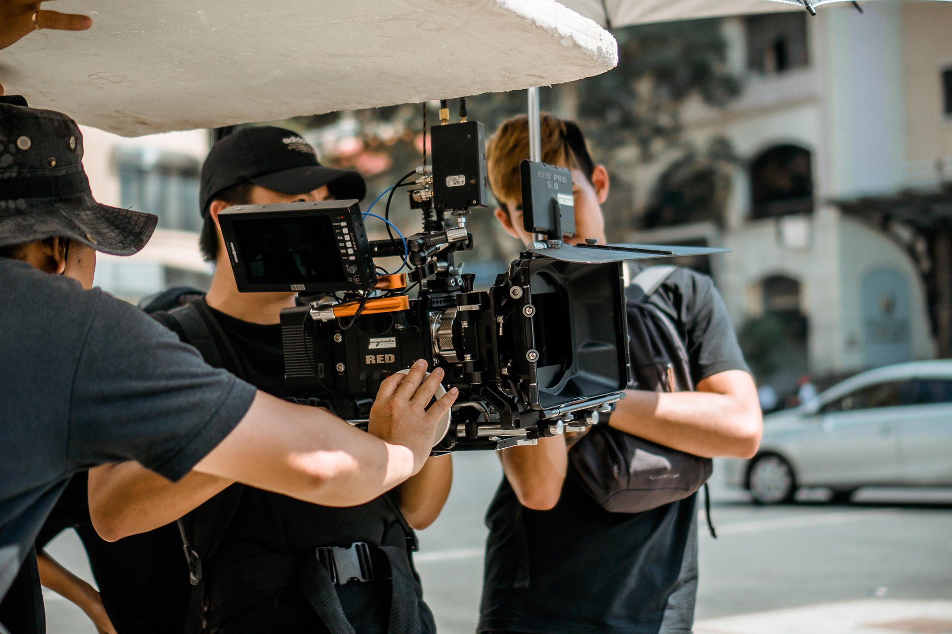 Team filming