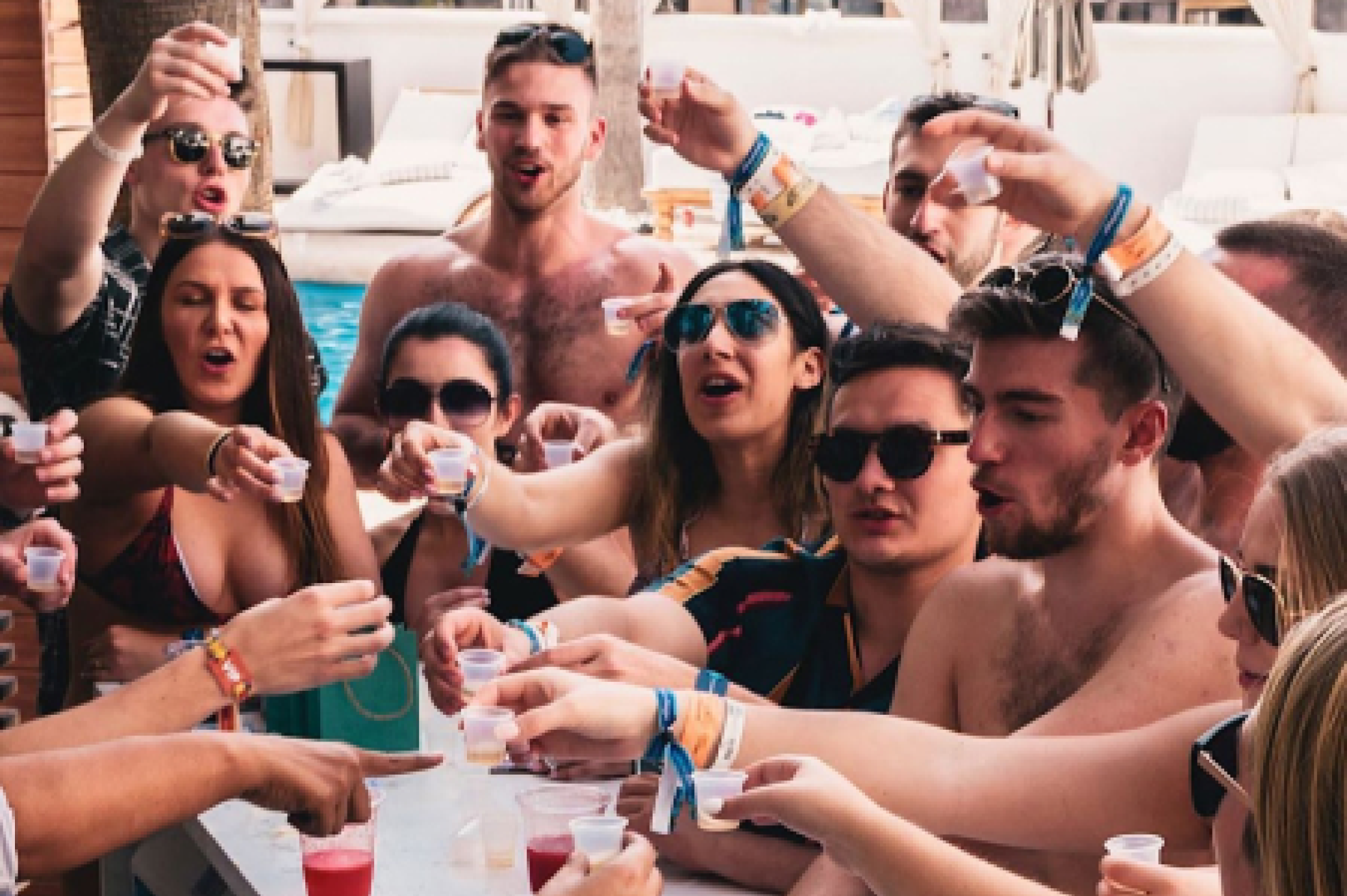 lady drinking a cocktail