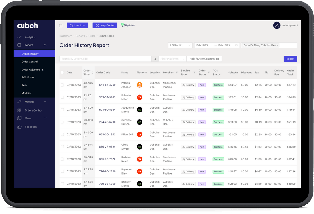 Cuboh – POS Integrations For Your Online Orders