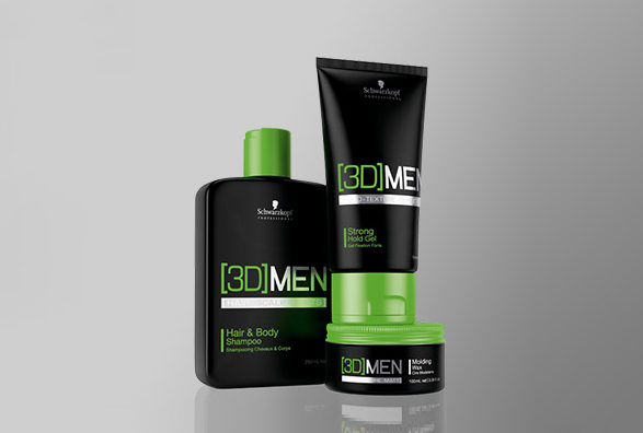 V for hair Schwarzkopf 3D Men products