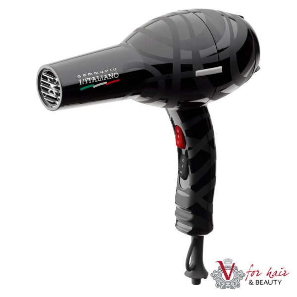 Gamma+ L'Italianio Black Hair Dryer