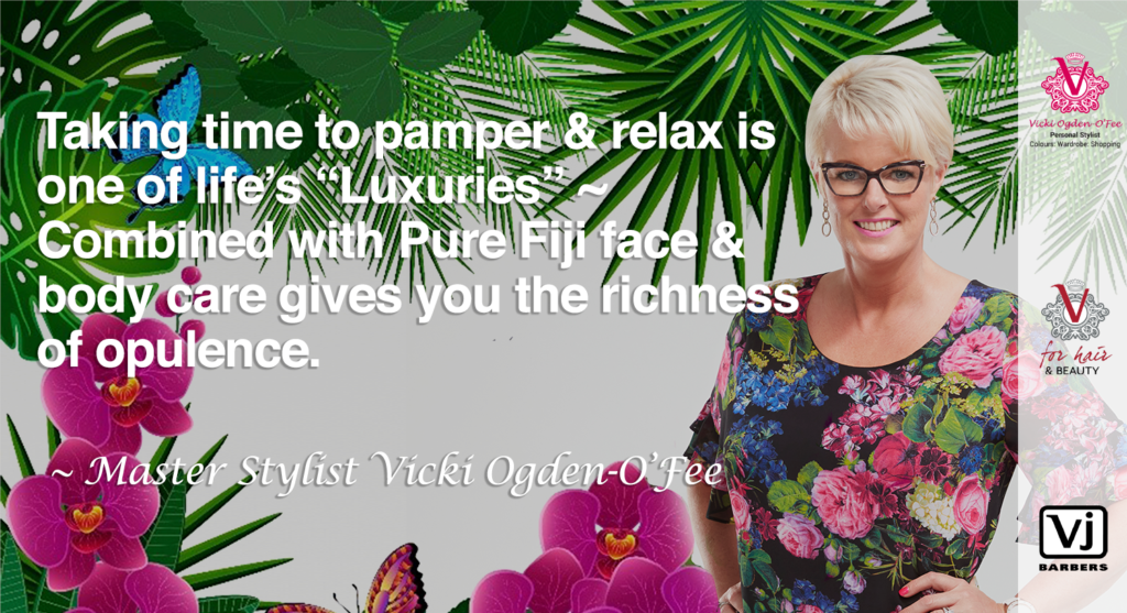 Vicki Quote for Pure Fiji face and body gits selection