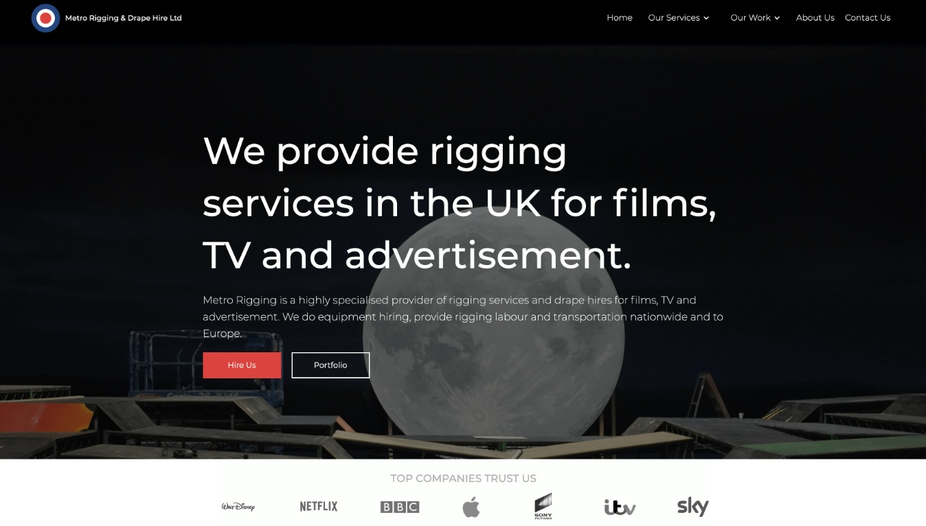 Portfolio landing screen image
