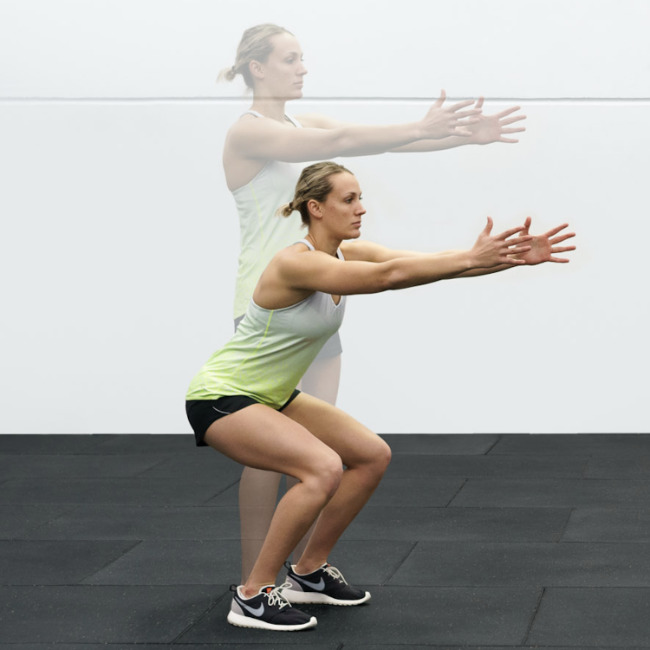 Squatting is a great exercise for Osgood Strength building