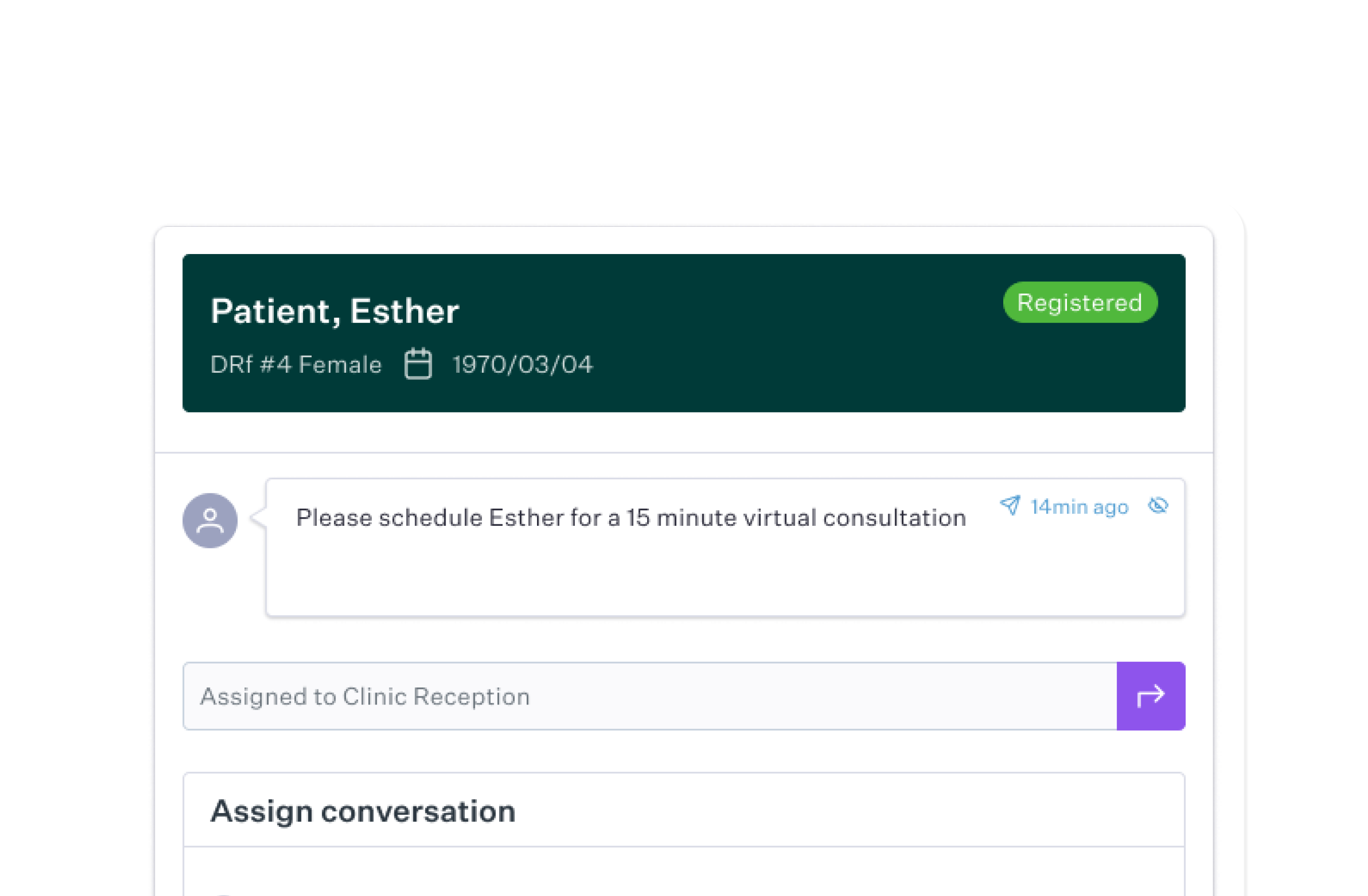 Worklfow assignment - Easily triage patient communication