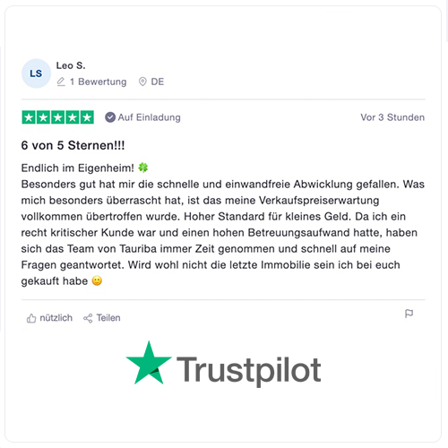 Trustpilot Bewertungen für TAURIBA