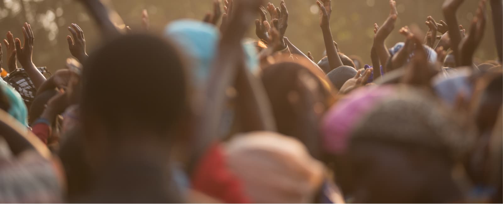 people raising hands