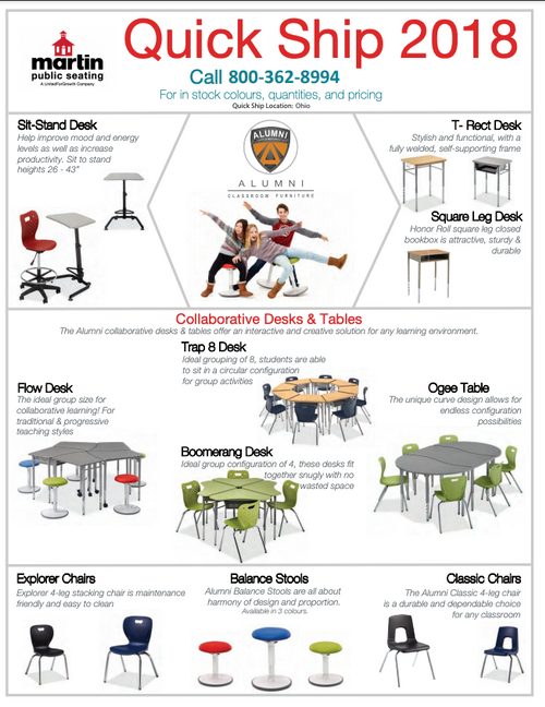 Alumni Classroom Furniture Martin Public Seating