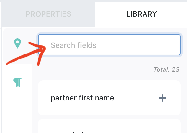 Search function in Nod Library