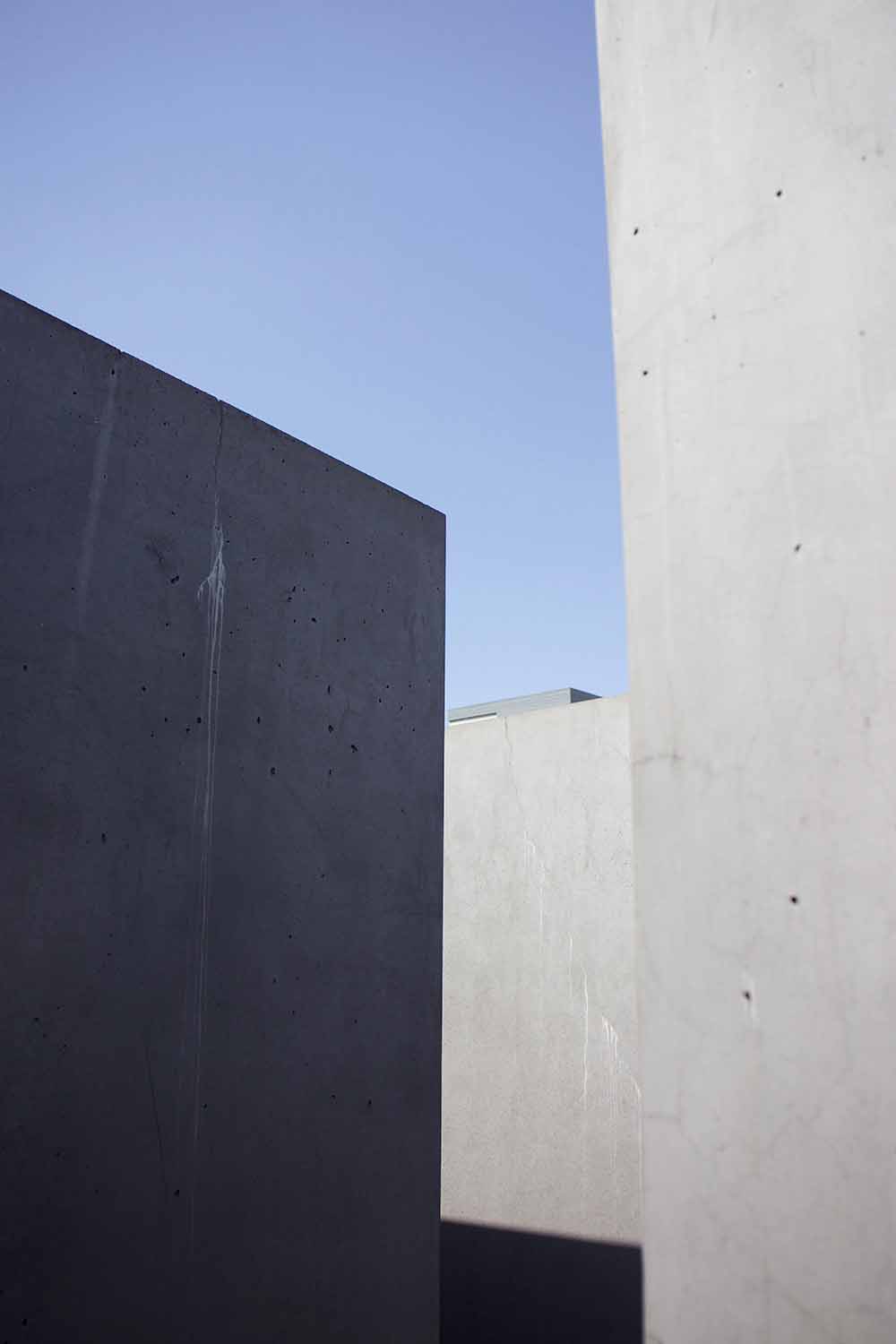 Abstract concrete forms.