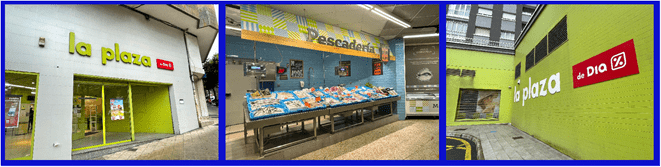 photos de l'intérieur et de l'extérieur du commerce à Aviles