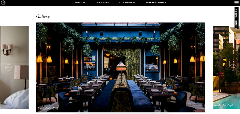 NoMad Hotel website