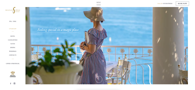 Bellevue Syrene Hotel website