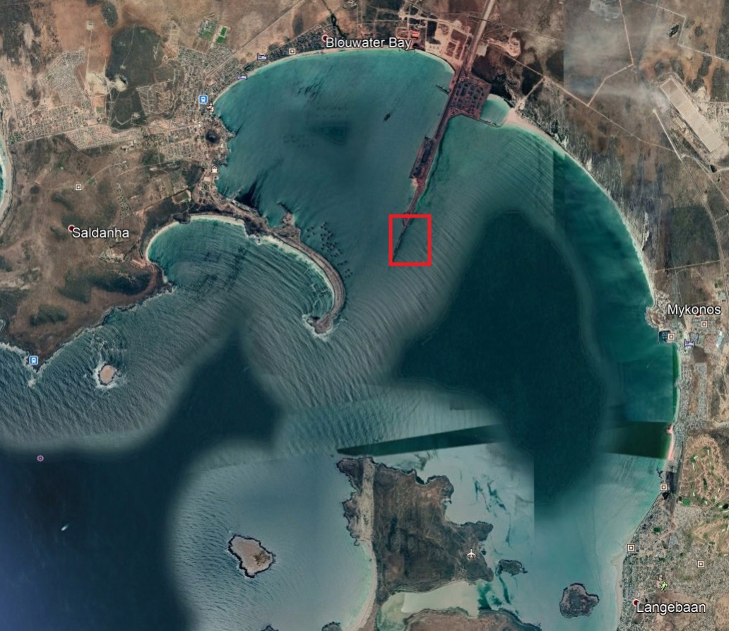 Possible location for UTS in Saldanha Bay