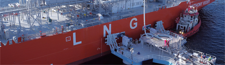 LNG unloading operation with UTS
