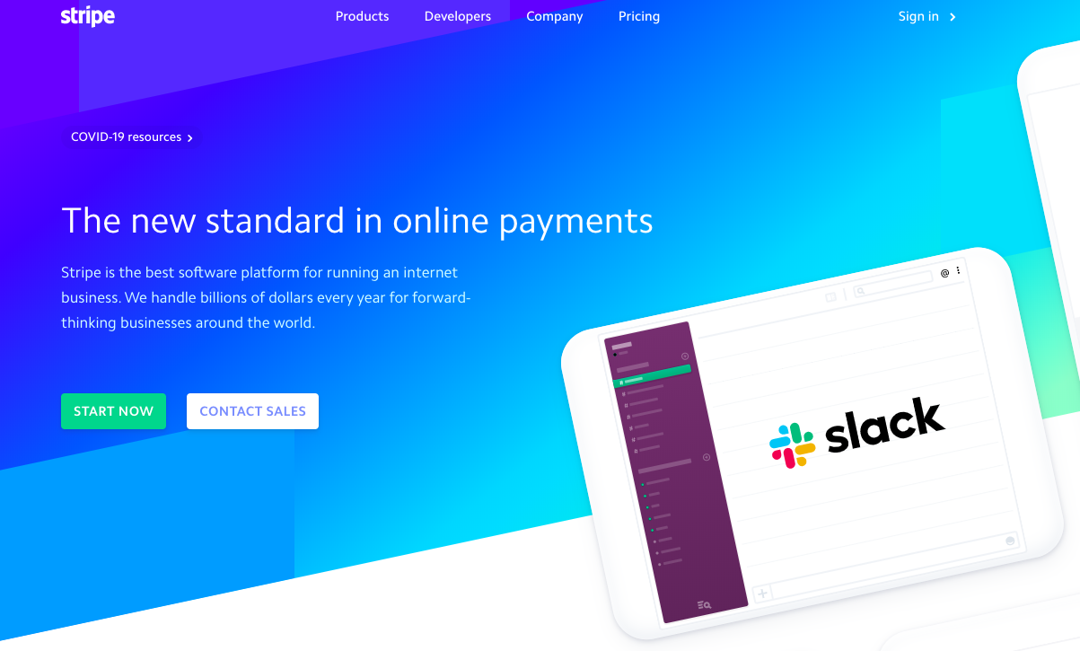Stripe software platform