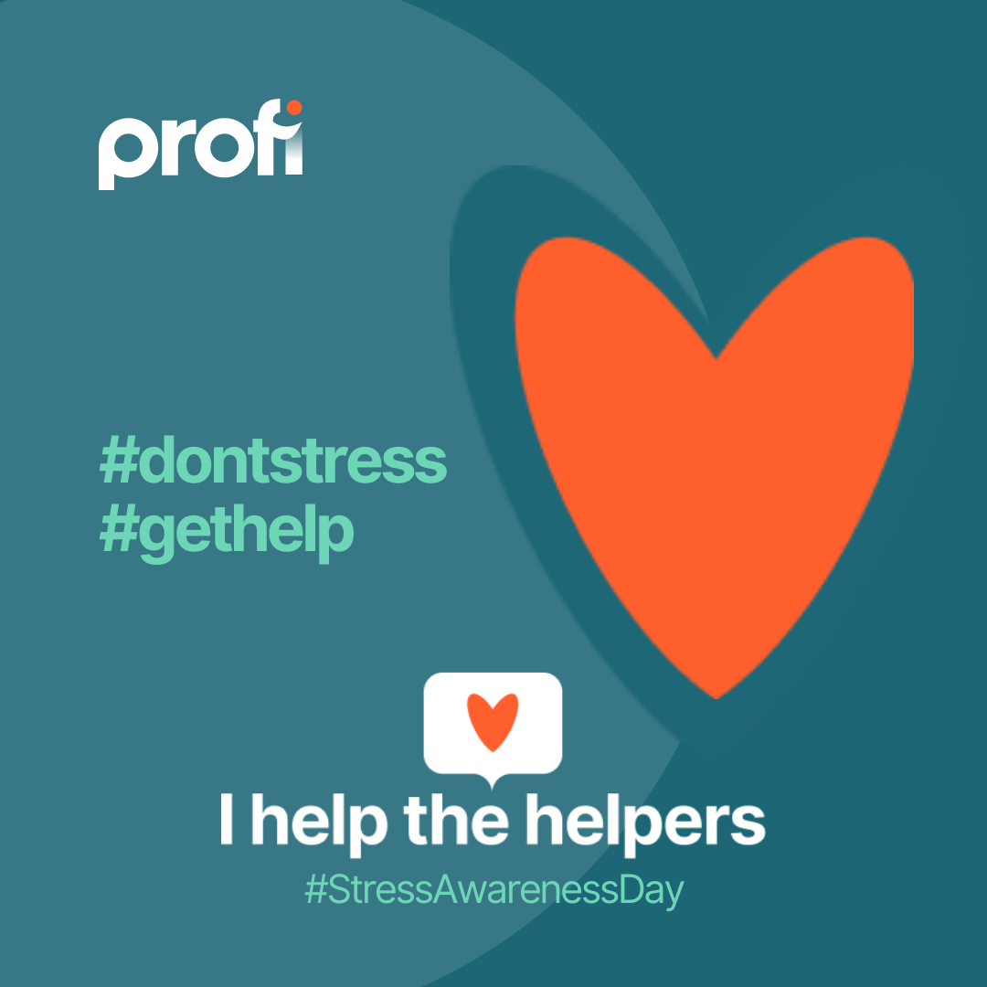 illustration don't stress get help | stress awareness day | Profi stress support marketplace of service providers