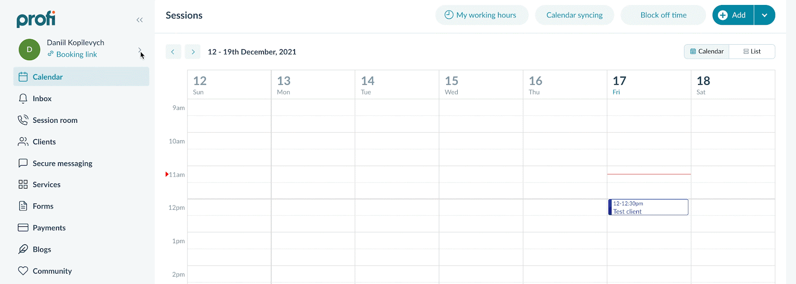 4 steps and less than a minute to create your Profi Team