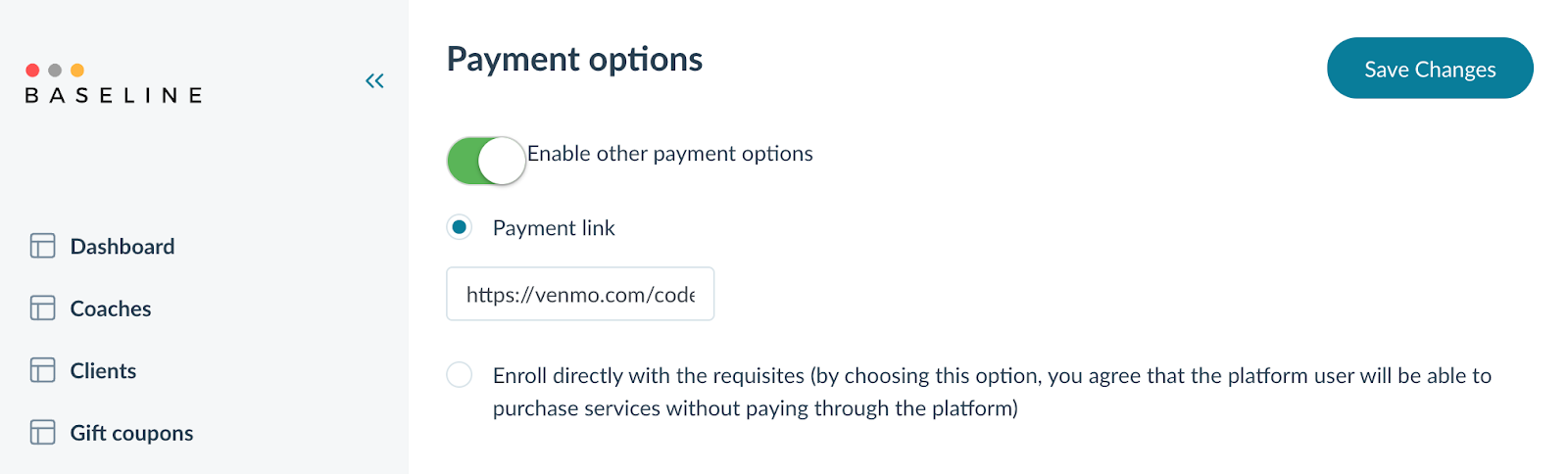 Profi Corp and Network plan payment options billing software