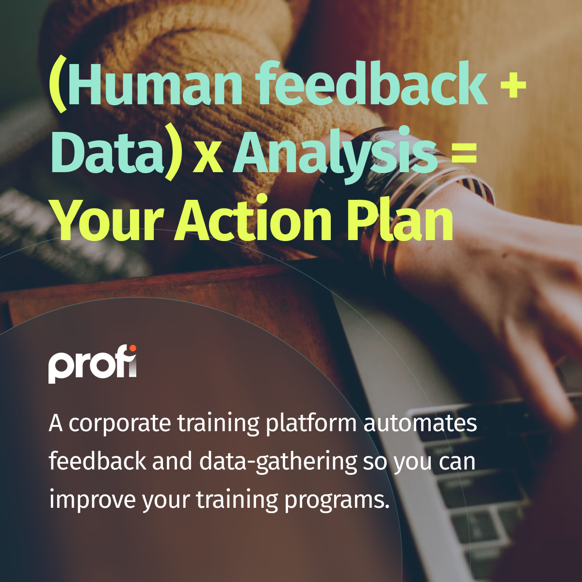 Person on laptop | Formula for creating a corporate training action plan